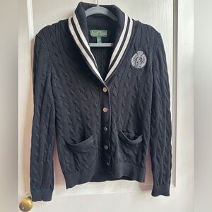 Ralph Lauren Active Black Knit Sweater